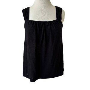 Black Banana Republic A Line Flowy Tank Top Wide Strap S Lightwieght Shirt